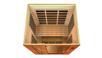 Golden Designs Dynamic Lugano 3-Person Low EMF FAR Infrared Sauna | Hemlock | DYN-6336-01