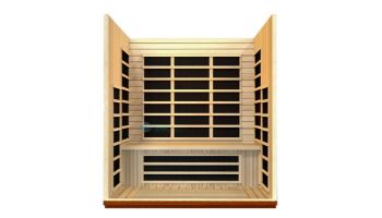 Golden Designs Dynamic Lugano 3-Person Low EMF FAR Infrared Sauna | Hemlock | DYN-6336-01