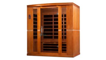 Golden Designs Dynamic Bergamo 4-Person Low EMF FAR Infrared Sauna | Hemlock | DYN-6440-01