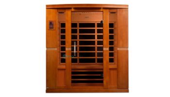 Golden Designs Dynamic Bergamo 4-Person Low EMF FAR Infrared Sauna | Hemlock | DYN-6440-01