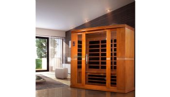Golden Designs Dynamic Bergamo 4-Person Low EMF FAR Infrared Sauna | Hemlock | DYN-6440-01