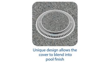 AquaStar 8" Round Color Choice Suction Outlet Cover with Screw Kit | Light Gray | CC8103