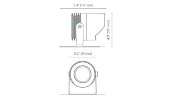 FX Luminaire LL Under Water Light | Brass | Zone Dimming with Color | LLZDCBS100