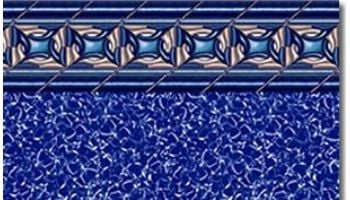 18' Round Pacific Diamond Pattern Above Ground Pool Liner | Uni-Bead | Heavy Gauge | 54" Wall | LI1854PDU25