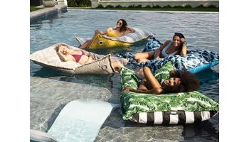 Ledge Lounger Laze Pillow Floating Lounger | Bold Jungle | LL-LZ-P-BOJ