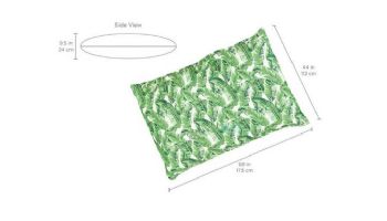 Ledge Lounger Laze Pillow Floating Lounger | Bold Jungle | LL-LZ-P-BOJ