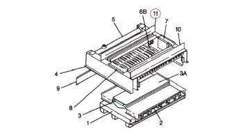 Pentair Front Tile Rail Assembly | 20011305
