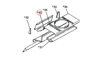 Pentair Right Draft Hood Relief Baffle | 20013803