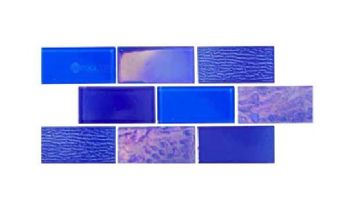 National Pool Tile South Seas 2x4 Glass Tile | Blue | STH-BLUE2X4