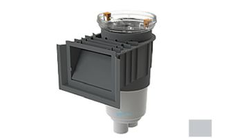 AquaStar Flow Star Water Bonded Skimmer with Water Stop Face, Float Assembly, Basket, Clear Fill Lid and Adjustable Collar | Light Gray | SKR15103FL100