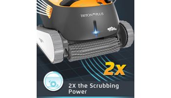 Maytronics Dolphin Triton PS Plus Bluetooth Connected Robotic Pool Cleaner with Caddy | 99996212-USW-CADDY