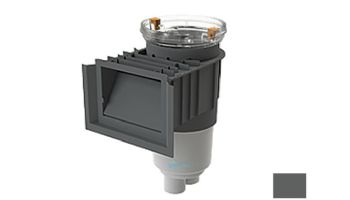 AquaStar Flow Star Standard Skimmer with Water Stop Face, Float Assembly, Basket, Clear Fill Lid and Adjustable Collar | Dark Gray | SKR105FL100