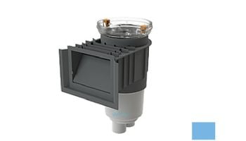 AquaStar Flow Star Standard Skimmer with Water Stop Face, Float Assembly, Basket, Clear Fill Lid and Adjustable Collar | Blue | SKR104FL100