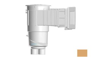 AquaStar Flow Star Water Bonded Skimmer with Narrow 9" Deep Throat, Float Assembly, Basket, Lid and Adjustable Collar for Vinyl | Tan | SKRVFL18108