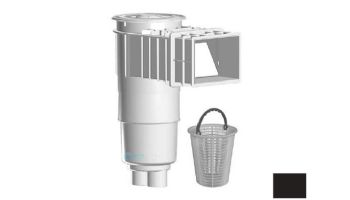 AquaStar Flow Star Skimmer with Flush Face 4" Extension, Float Assembly, Basket, Lid and Collar with 9" Ultra Basket | Black | SKR14102-L