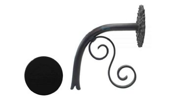 Black Oak Foundry Large Droop Spout with Versailles | Almost Black Finish | S7785-BLK | S7790-BLK