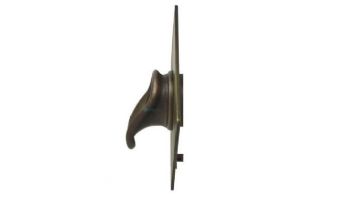 Black Oak Foundry Short Scupper with Diamond Backplate | Brushed Pewter Finish | S65-BP | S69-BP Diamond