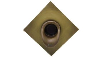Black Oak Foundry Short Scupper with Diamond Backplate | Brushed Pewter Finish | S65-BP | S69-BP Diamond