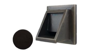 Black Oak Foundry Short Square Scupper Bare | Oil Rubbed Bronze Finish | S56-ORB | S69-ORB