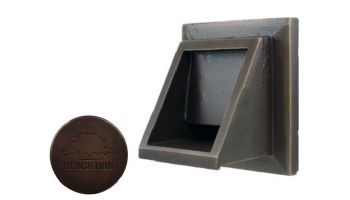 Black Oak Foundry Short Square Scupper Bare | Distressed Copper Finish | S56-DC | S65-DC