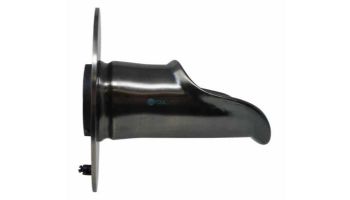 Black Oak Foundry Roman Scupper with Round Backplate | Brushed Pewter Finish | S55-BP | S58-BP Round