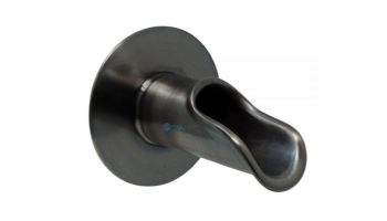 Black Oak Foundry Roman Scupper with Round Backplate | Brushed Pewter Finish | S55-BP | S58-BP Round