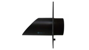 Black Oak Foundry 2.5" Deco Wall Scupper with Diamond Backplate | Brushed Pewter Finish | S913-BP