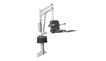 Aqua Creek Spa Lift Elite | No Anchor | White Powder Coat with Gray Seat | F-006SLE-G
