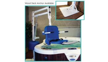 Aqua Creek Spa Lift Elite | No Anchor | White Powder Coat with White Seat | F-006SLE-W