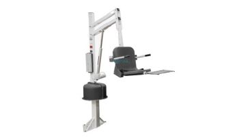 Aqua Creek Spa Lift Ultra | No Anchor | White Powder Coat with Gray Seat | F-005SLU-G