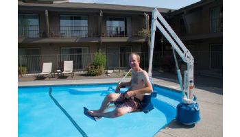 Aqua Creek Scout 2 Pool Lift | No Anchor | White with Tan Seat | F-802SC2-T