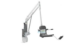 Aqua Creek Scout 2 Pool Lift | No Anchor | White Powder Coat with Blue Seat | F-802SC2