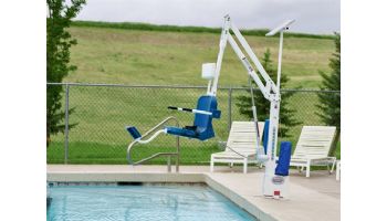 Aqua Creek Scout Excel Pool Lift | No Anchor | White Powder Coat with Gray Seat | F-SCTXL-G