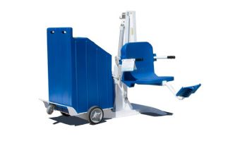 Aqua Creek the Portable Pro Pool 2 Lift | White with Blue Plastic Crate | F-PPP2