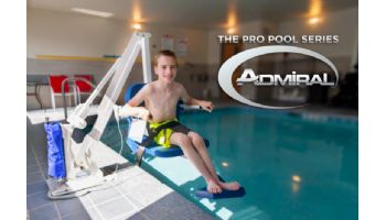 Aqua Creek Admiral Pool Lift | White with Gray Seat | F-ADMRL-G