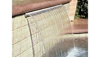 Jandy Pro Series Sheer Descent Cascade 2' Waterfall with 6" Extended Clear Lip | Back Feed | 1202C