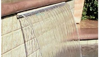 Jandy Pro Series Sheer Descent Cascade 2' Waterfall with 6" Extended Clear Lip | Back Feed | 1202C