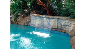 Jandy Pro Series Sheer Descent Cascade 2' Waterfall with 6" Extended Clear Lip | Back Feed | 1202C