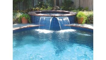 Jandy Pro Series Sheer Descent Cascade 2' Waterfall with 6" Extended Clear Lip | Back Feed | 1202C