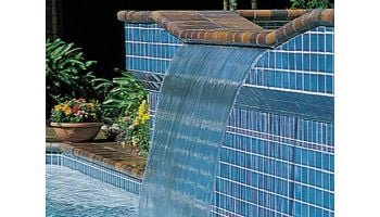 Jandy Pro Series Sheer Descent Cascade 2' Waterfall with 6" Extended Clear Lip | Back Feed | 1202C