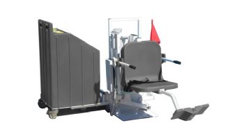 Aqua Creek Patriot Portable Pool Lift | Sand Ballast System | White with Gray Seat | F-12PPL-HD-AT1G