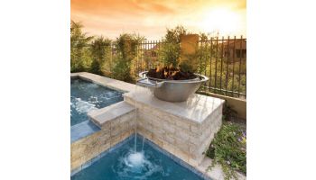 Bobe Artisan Series + Fire Bowl | Manual Ignition Propane Gas | 32" X 12" | Stainless Steel | RSPPMFRA-32-LP