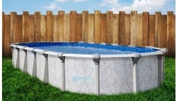 Tahoe 8' x 12' Oval Above Ground Pool | Basic Package 54" Wall | 182224