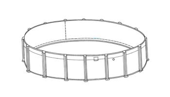 Pristine Bay 15' Round Above Ground Pool | Basic Package 52" Wall | 182245