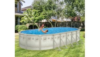 Millenium 16' x 32' Oval Above Ground Pool with Standard Package | 52" Wall | PPMIL163252