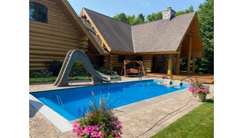 Global Pool Products Splash Swimming Pool Slide | Right Turn | Sandstone | GPPSSP-SAND-R