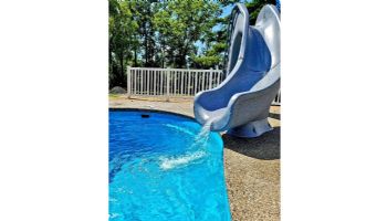 Global Pool Products Tidal Wave Slide | Right Turn | Gray | GPPSTW-GREY-R