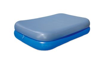 Blue Wave Inflatable Family Swimming Pool with Cover | 8.5' x 5.75' Rectangular 22" Deep | NT6123