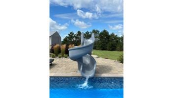 Global Pool Products Tsunami Swimming Pool Slide | Gray | GPPSTS-GREY