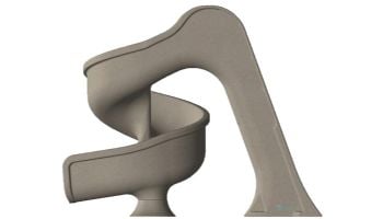 Global Pool Products Tsunami Swimming Pool Slide | Gray | GPPSTS-GREY